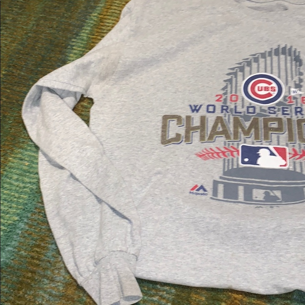 2016 World series champions long sleeve tee Grey - Picture 3 of 4